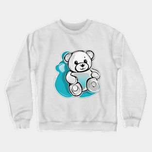Adorable Cartoon Teddy Bear Sticker No. 613 Crewneck Sweatshirt